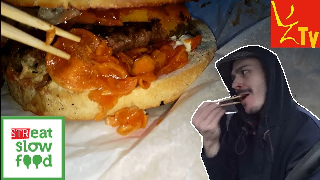 Burger z dynią STReat SLOW FOOD Kraków